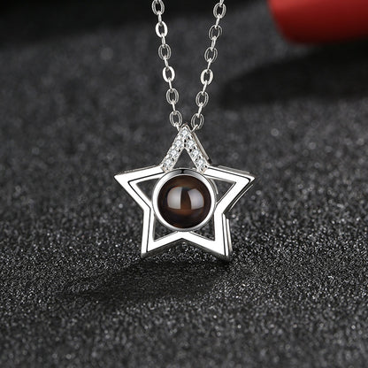 Personalized Star Photo Necklace