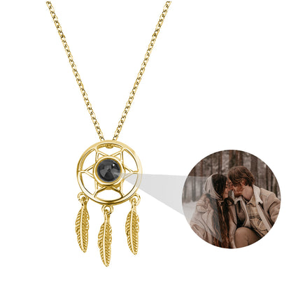 Personalized Dream Catcher Projection Necklace