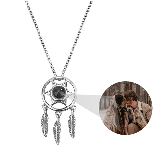 Personalized Dream Catcher Projection Necklace